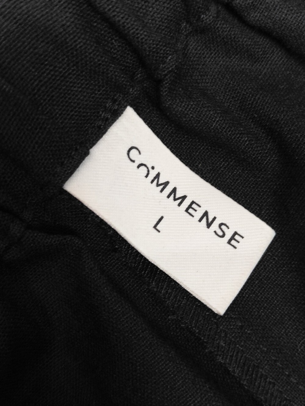 Commense Ruffle Shorts Size Large Black Drawstring - Picture 5 of 8
